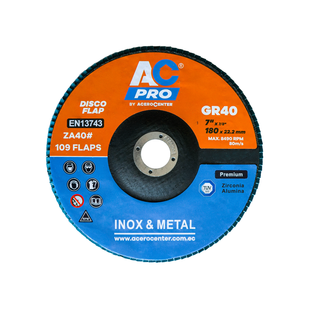 Disco-Flap-de-Zirconio–7-pulgadas-GR40-acerocenter AC PRO