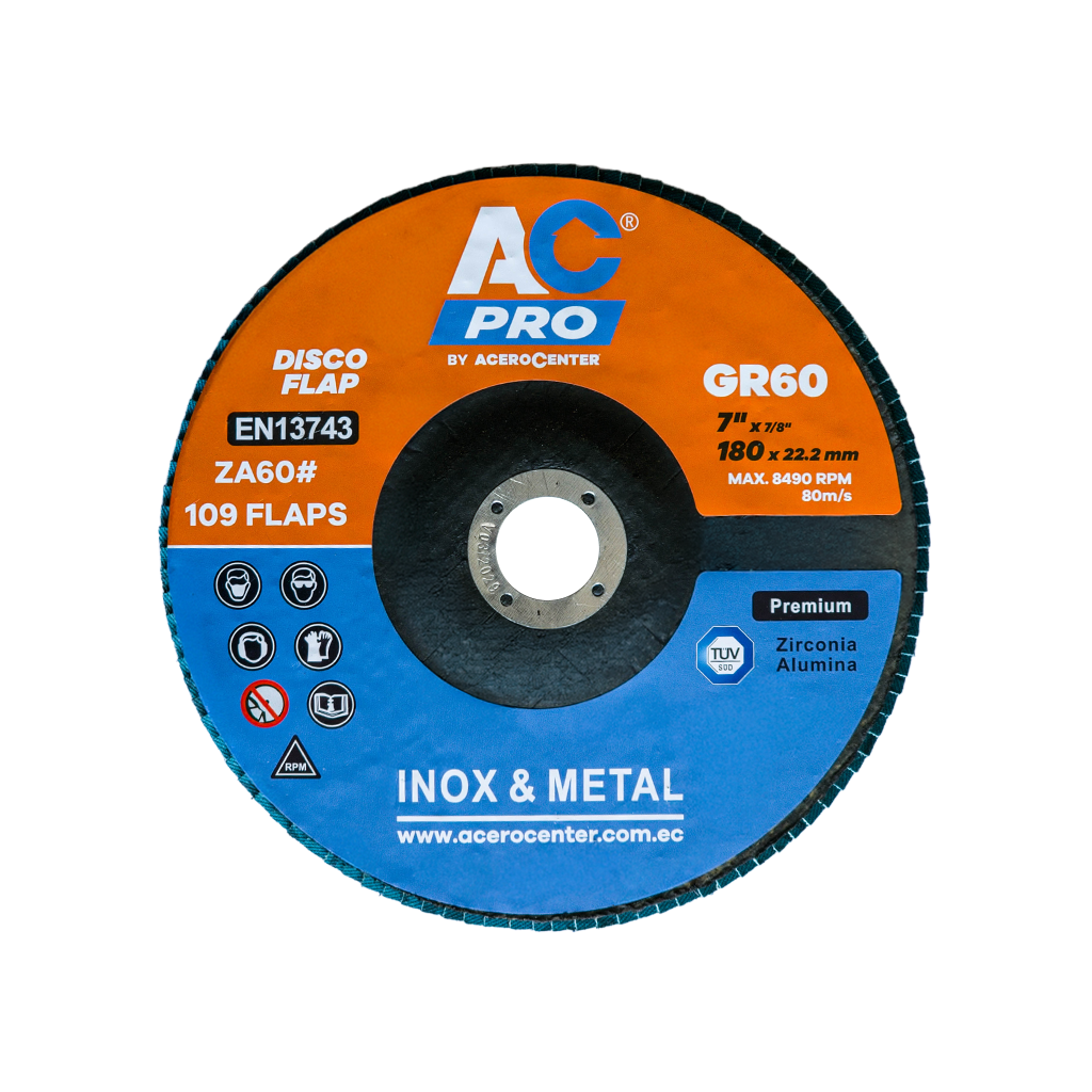 Disco-Flap-de-Zirconio–7-pulgadas-GR60-Acerocenter AC PRO