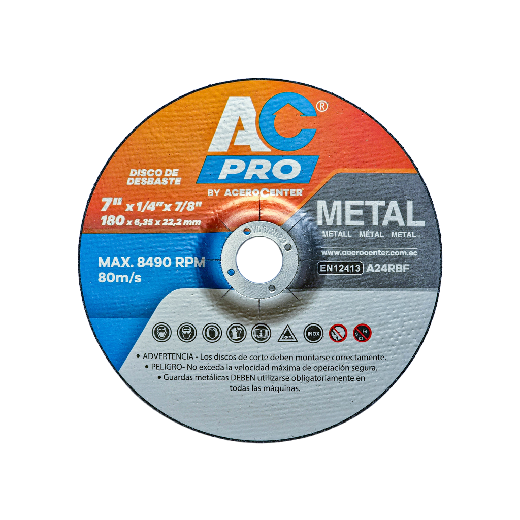 Disco-de-Desbaste-Metal-7pulgadas–Acerocenter AC PRO